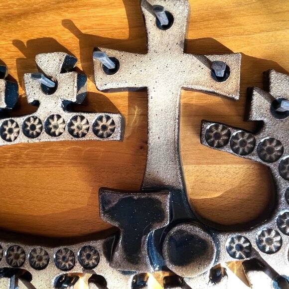 VTG Artisan Handmade Stoneware Pottery Last Supper Award Winning Religious Décor - Picture 15 of 16